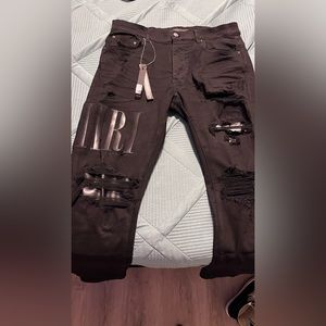 Size 32 black Amiri pants new